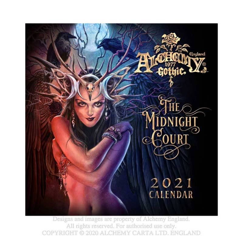 alchemy england Alchemy Gothic 'The Midnight Court' 2021 Wall Calendar (CAL21)