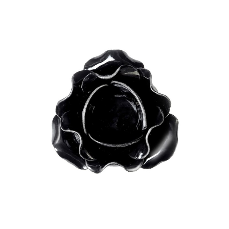 Alchemy England Black Rose Candle Holder/ Pot (pillar) (SCR3)