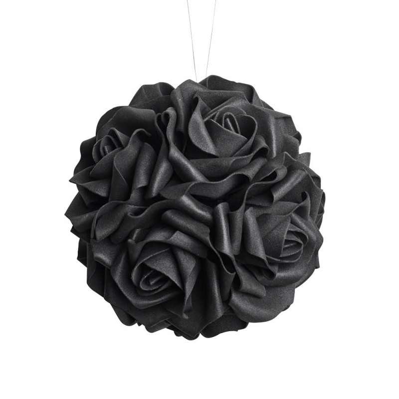 alchemy england Black Rose Decorative Hanging Ball (ROSE6)