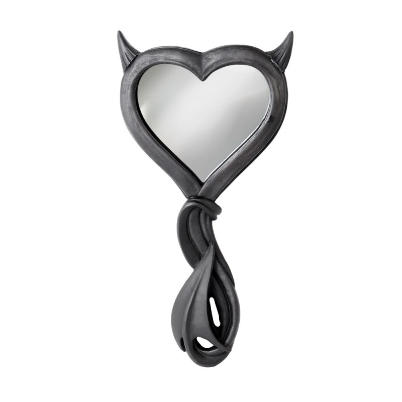 alchemy england Devil's Heart Hand Mirror (Black) (V80B)