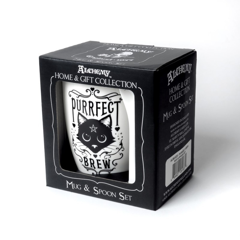 Alchemy England Purrfect Brew: Mug And Spoon Set (ALMUG20)