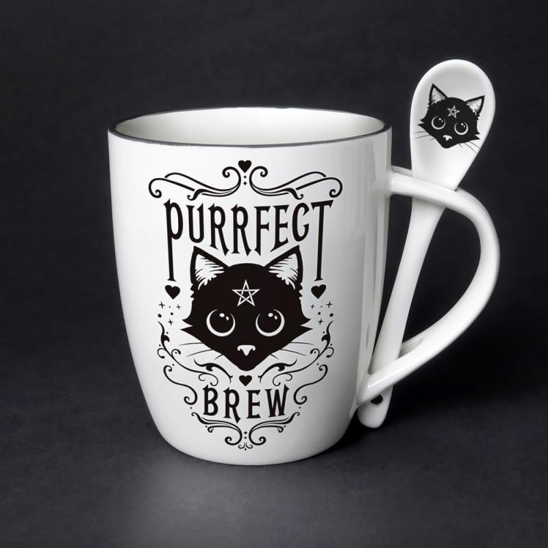 alchemy england Purrfect Brew: Mug and Spoon Set (ALMUG20)