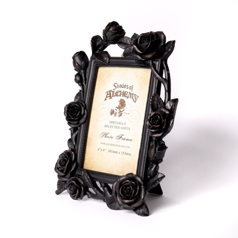 Alchemy England Rose & Vine Photo Frame (6x4") Black (SA17)