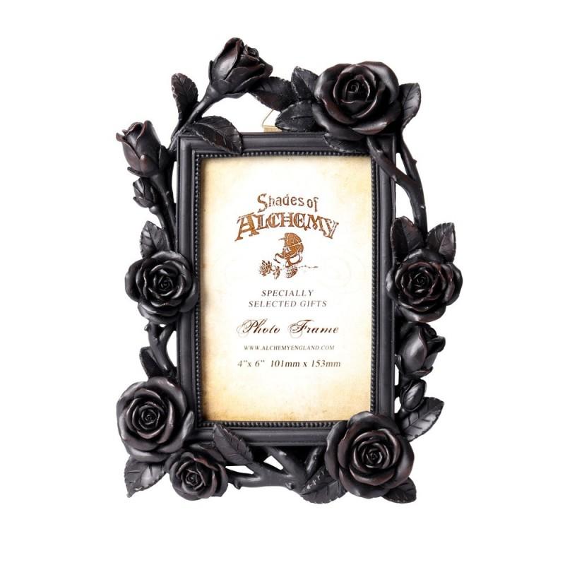 alchemy england Rose & Vine Photo Frame (6x4") Black (SA17)