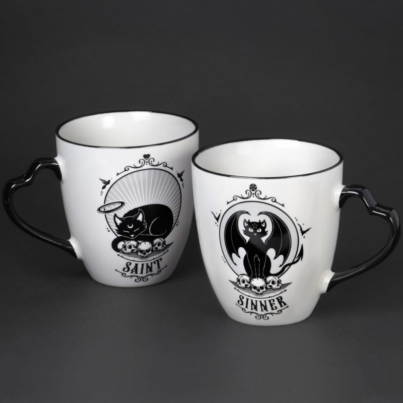 alchemy england Saint & Sinner Double Sided Couple Mug Set (CM4)