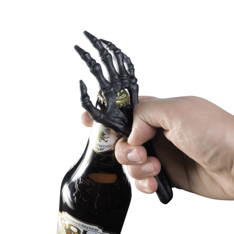 Alchemy England Skeletal Hand Bottle Opener (Black) (SBO2)
