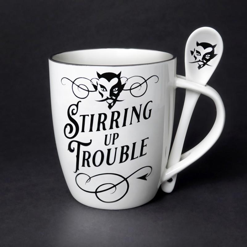 alchemy england Stirring up Trouble: Mug and Spoon Set (ALMUG17)