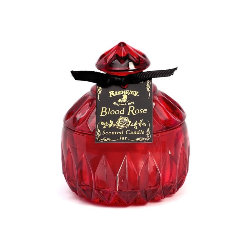 alchemy england Vintage Scented Candle Jar - Blood Rose (Round) (SCJ9)