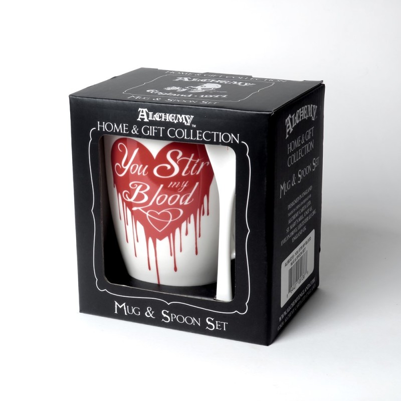 Alchemy England You Stir My Blood: Mug And Spoon Set (ALMUG18)