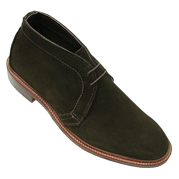 alden 14928 Unlined Chukka Boot (Hunting Green Suede)