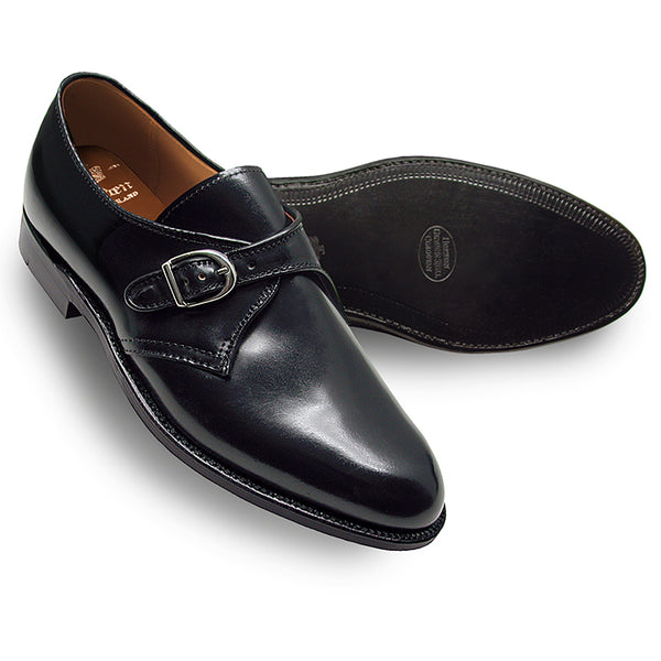Alden 1655 Plain Toe Monk Strap (Black Shell Cordovan)
