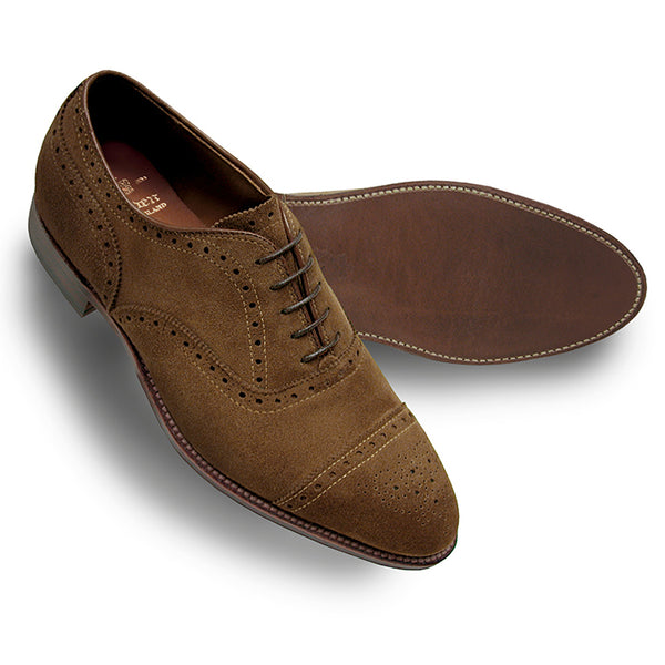 Alden 51670F Medallion Perf Tip Bal Oxford (Snuff Suede)