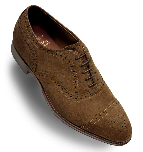 Alden 51670F Medallion Perf Tip Bal Oxford (Snuff Suede)