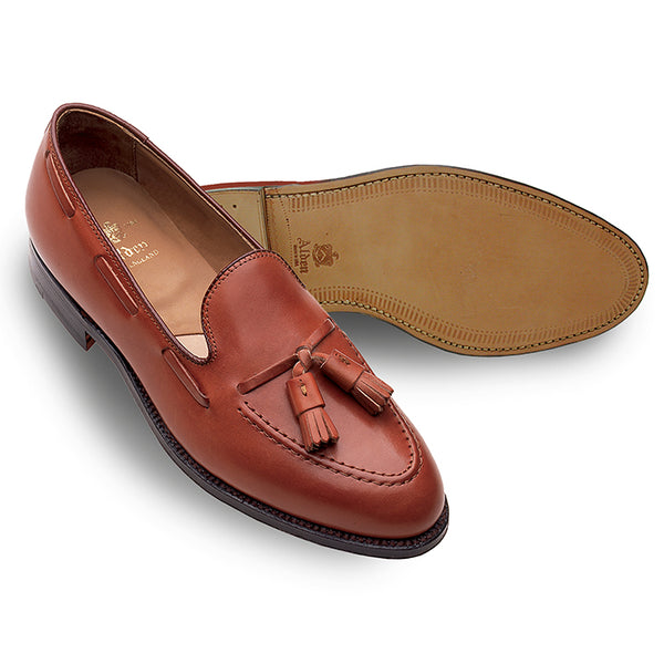 Alden 662 Tassel Moccasin Loafer (Burnished Tan Calf)