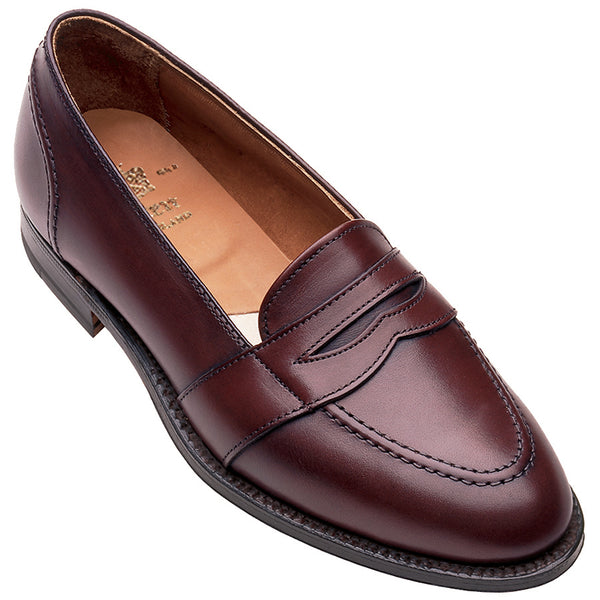 Alden 683 Full Strap Slip-On Penny Loafer (Burgundy Calf)