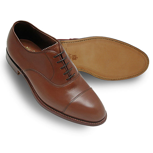 Alden 9062 Straight Tip Bal Oxford (Burnished Tan Calf)