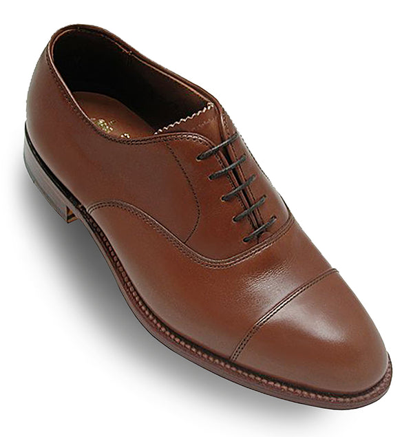 Alden 9062 Straight Tip Bal Oxford (Burnished Tan Calf)