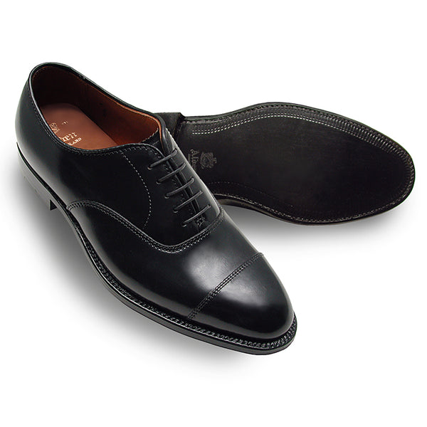Alden 9071 Straight Tip Bal Oxford (Black Shell Cordovan)