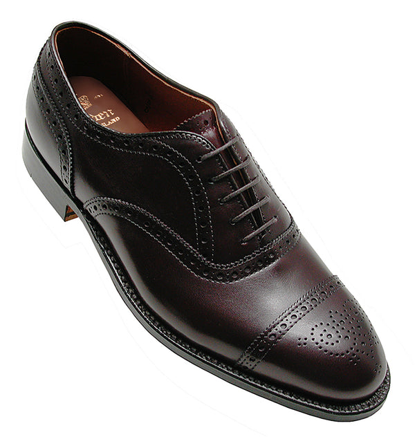 alden 908 Medallion Perf Tip Bal Oxford (Burgundy Calf)