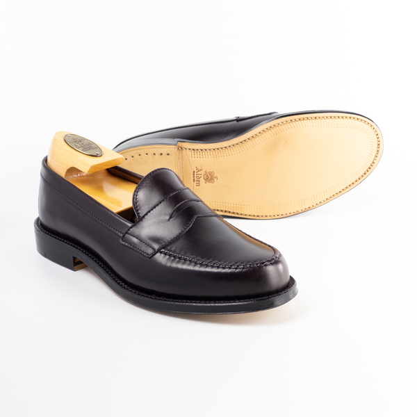 Alden 984 Leisure Handsewn Penny Loafer LHS (Burgundy Calf)