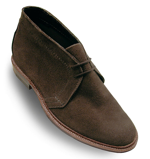 Alden 1492 Unlined Chukka Boot (Dark Brown Suede)