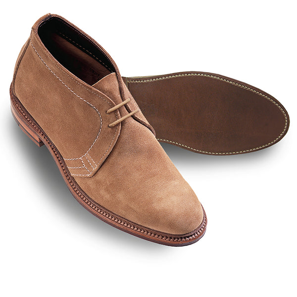 Alden 1494 Unlined Chukka Boot (Tan Suede)