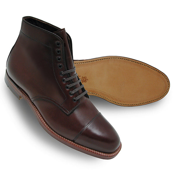 Alden 3912 Straight Tip Boot (Dark Brown Calf)