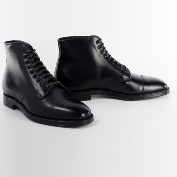 alden 3917 Straight Tip Boot (Black Calfskin)