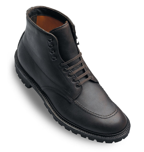 alden 404 Rugged Mocc Toe Boot (Dark Brown Kudu)