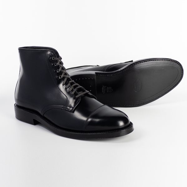 Alden 4075H Straight Tip Boot (Black Shell Cordovan)