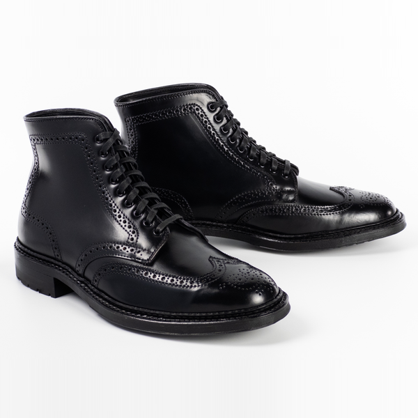 Alden 4465C Wing Tip Boot (Black Shell Cordovan)