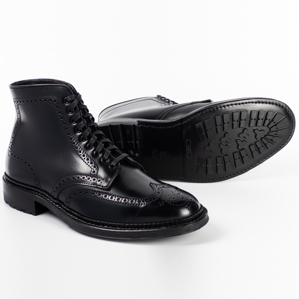 Alden 4465C Wing Tip Boot (Black Shell Cordovan)