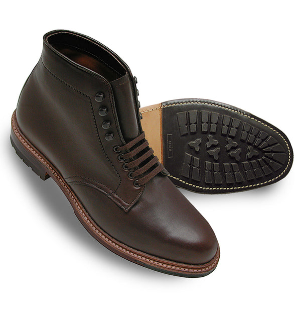 Alden 4512HC Plain Toe Boot (Soft Brown Calf)