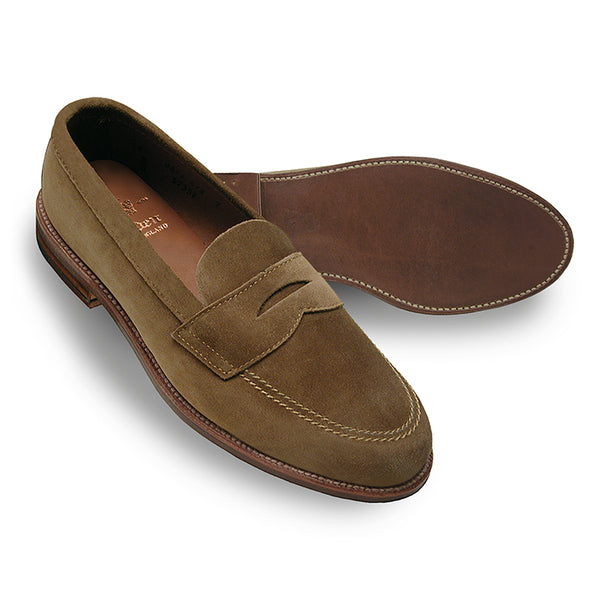 Alden 5735F Unlined Penny Loafer (Snuff Suede)