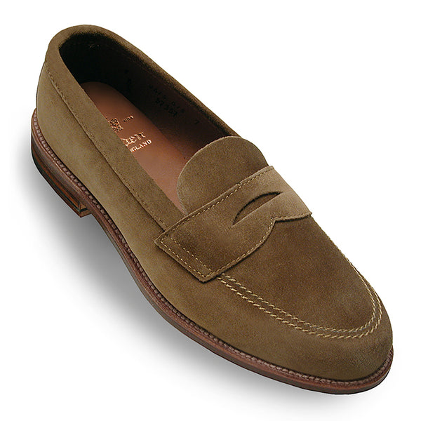 Alden 5735F Unlined Penny Loafer (Snuff Suede)