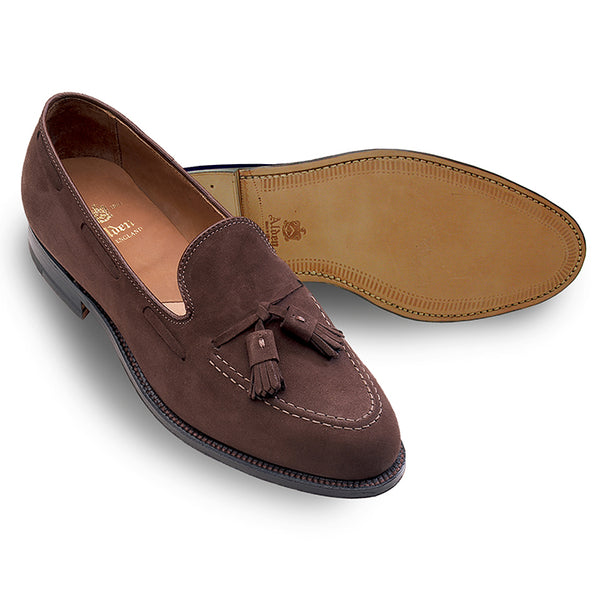 Alden 666 Tassel Moccasin Loafer (Mocha Kid Suede)
