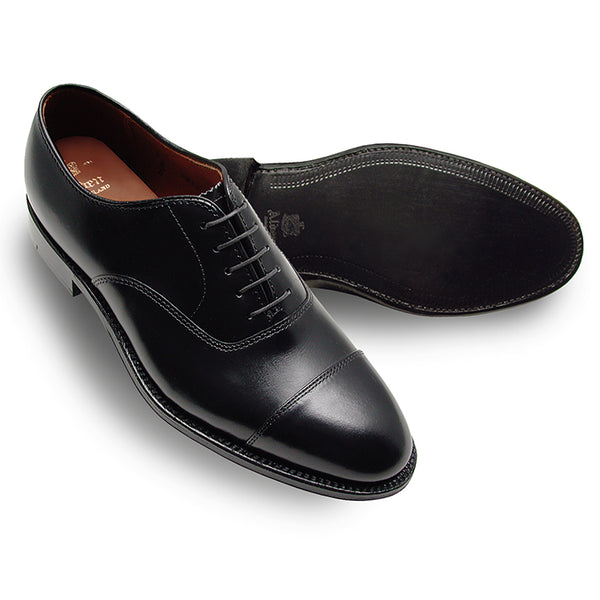 Alden 907 Straight Tip Bal Oxford (Black Calf)