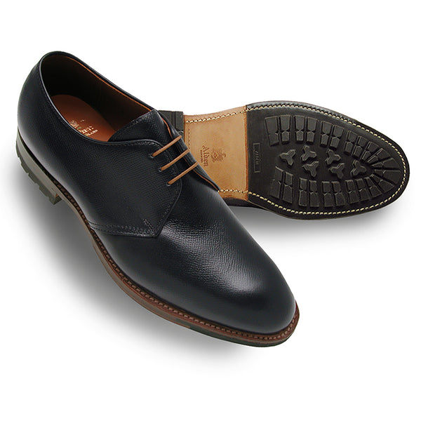 Alden 940C Plain Toe Blucher (Black Alpine Calf)