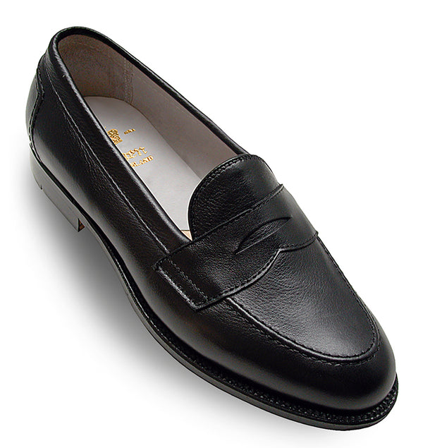 Alden 9695F Penny Loafer Flex Welt (Soft Black Calf)