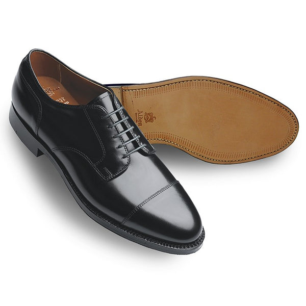 Alden 971 Straight Tip Blucher (Black Calf)