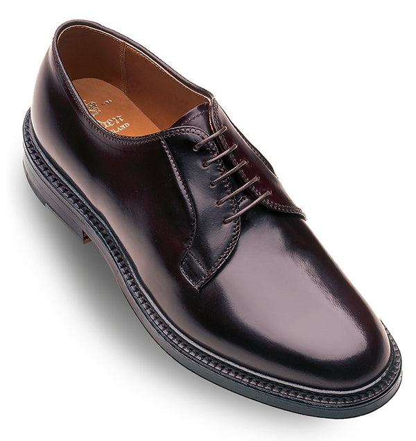 alden 990 Plain Toe Blucher (Color 8 Shell Cordovan)