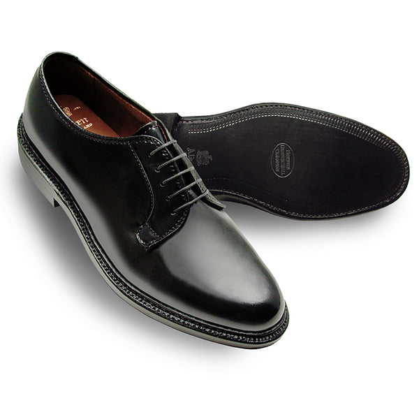 Alden 9901 Plain Toe Blucher (Black Shell Cordovan)