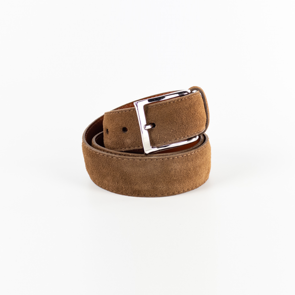 alden Alden Belt with Nickel Buckle (Snuff Suede)