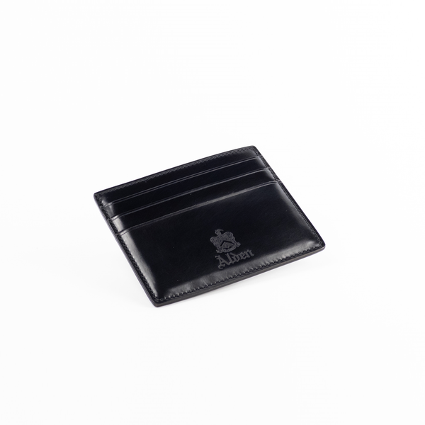 alden Alden Card Case (Black Shell Cordovan)