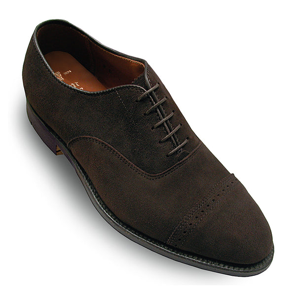 alden D2302 Perf Tip Bal Oxford (Mocha Kid Suede)