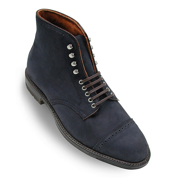 Alden D2857HC Straight Tip Boot (Navy Nubuck)