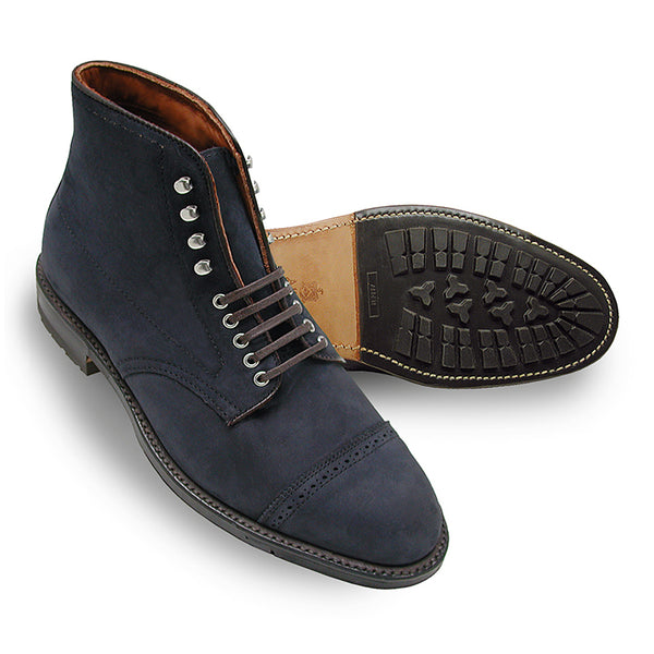 Alden D2857HC Straight Tip Boot (Navy Nubuck)