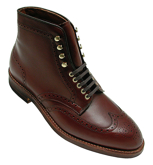 Alden D9836H Wing Tip Boot (Madison Brown Calf)