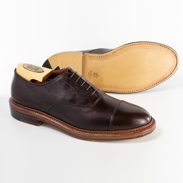 Alden D2308 Straight Tip Bal Oxford (Dark Brown Alpine Calf)