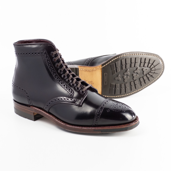 Alden D2851C Medallion Straight Tip Boot (Color 8 Shell Cordovan)